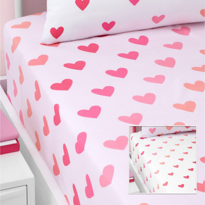 Lenzuola Qualità Taglio Pulito Set Biancheria Da Letto Catherine Lansfield, 2 Pezzi (copriletto 200x200 Cm 2 Federe 80x80 Cm), Motivo Check E Stripe Rosa Federe Cuscino