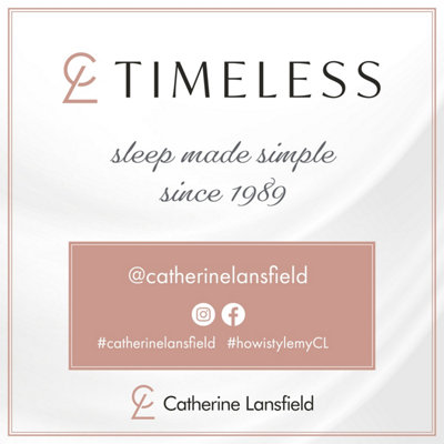 Catherine Lansfield So Soft Mono Panel Single Duvet Cover Set with Pillowcase Cream Black