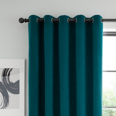 Catherine Lansfield Wilson Blackout Thermal 117x137cm Curtains Two ...