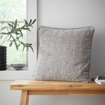 Catherine Lansfield Wilson Plain Chenille 45x45 cm Cushion Grey