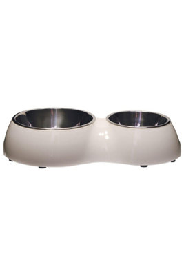 Catit Cat Double Diner Feeding Dish White Price Comparisons | Compare The Build