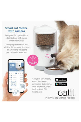 Catit Pixi Vision Smart Dry Cat Food Feeder with Camera