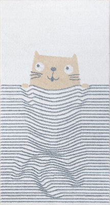 CATNAP Kids Machine Washable Brown/Beige Bedroom Area Rug 80 x 150 cm