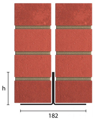 Catnic CN50C Steel Lintel for External Solid Double Brickwork Wall Length 900mm