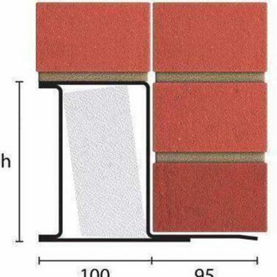 Catnic CN71A Steel Box Lintel For External Solid Walls Length 1500mm