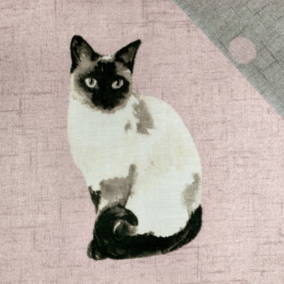 Cats Luscious Hand Drawn Cat Print Duvet Cover Set