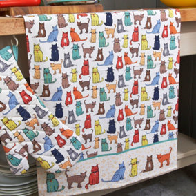 Catwalk Animal Print 100% Cotton Tea Towel