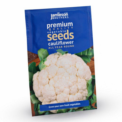 Cauliflower All Year Round Vegetable Seeds (Approx. 240 seeds) by Jamieson Brothers