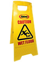 Caution Wet Floor / Cleaning In Progress Sign - NWSAE