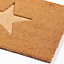Cavallo Pressed Star Embossed PVC Backed Outdoor Coir Doormat 60 x 40cm