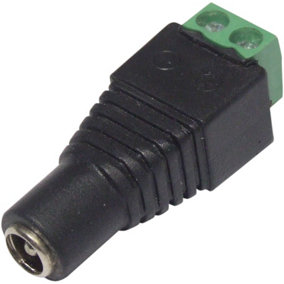 CCTV Camera 2.1mm DC Line socket With Screw Terminals