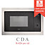 CDA VM131SS 25L Stainless Steel  & Black Integrated Built In 900W Microwave Oven