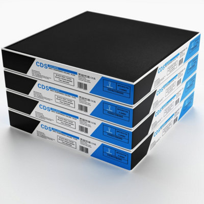 CDS Black Suspended Wipeable  Vinyl Ceiling Tile  595x595mm Square Edge Tiles 8 tiles per box  ( fits standard grid 600 x 600 )