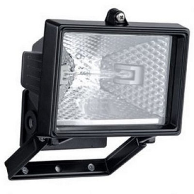 CED 500THFTTGB 500W Enclosed Floodlight R7s Aluminium Body IP56 - Black