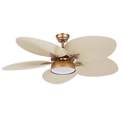 Ceiling Fan with Light Gold BORMEJO