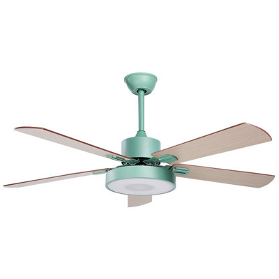 Ceiling Fan with Light HOBBLE with Remote Mint Green