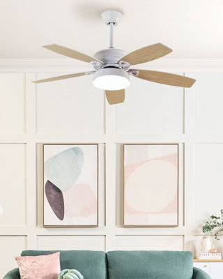 Ceiling Fan with Light LOGAN with Remote White