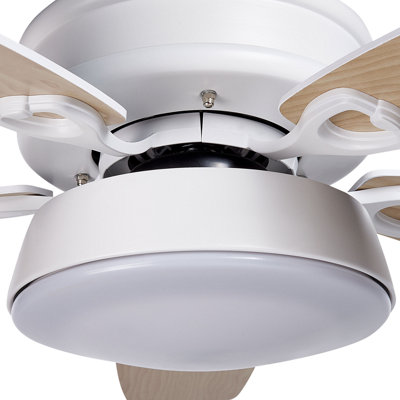 Ceiling Fan with Light LOGAN with Remote White