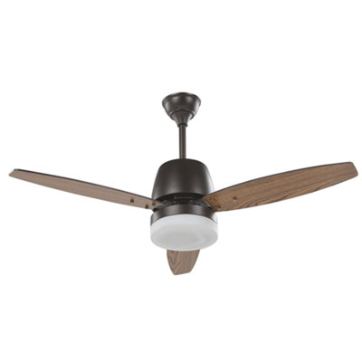 Ceiling Fan with Light MLAVA with Remote Brown