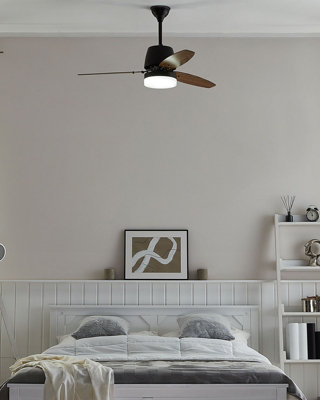 Ceiling Fan with Light MLAVA with Remote Brown