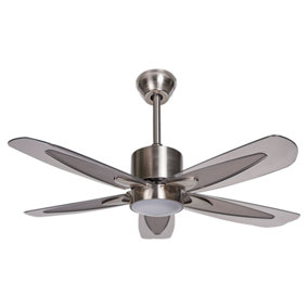Ceiling Fan with Light Silver COYOTE