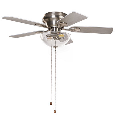 Ceiling Fan with Light SIRAMA Silver