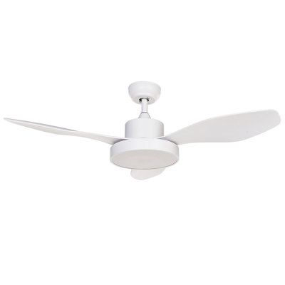 Ceiling Fan with Light White BANDERAS