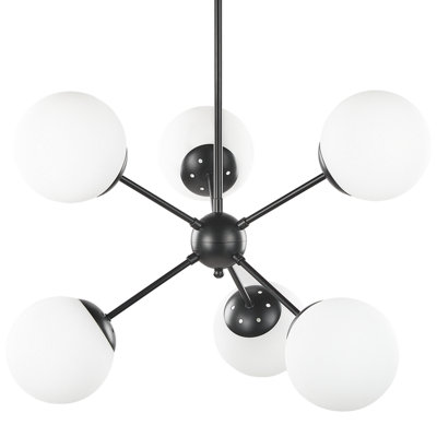 Ceiling Lamp ADAWRO Metal Black/ White