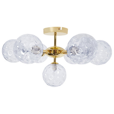 Ceiling Lamp ANADYR Glass Blue
