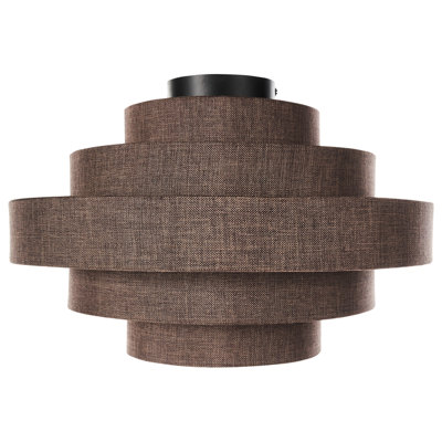 Ceiling Lamp EREBATO Linen Brown