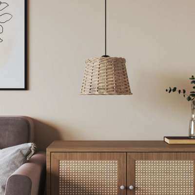 Ceiling Lamp Shade Brown 25x17 cm Wicker