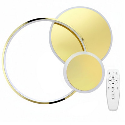 CEILING LAMP TOOLIGHT APP1710-C GOLD + REMOTE CONTROL