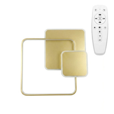 CEILING LAMP TOOLIGHT APP1713-C GOLD + REMOTE CONTROL