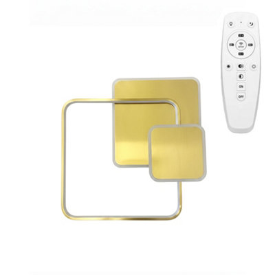 CEILING LAMP TOOLIGHT APP1714-C BRUSH GOLD + REMOTE CONTROL