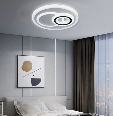 Ceiling Light Flush Mount Round LED Pendant Lamp White 40 cm