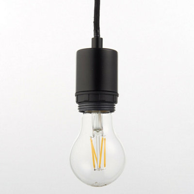 Ceiling Pendant Studio E27 at | DIY 40W Set B&Q Cable Light Black Matt Dimmable