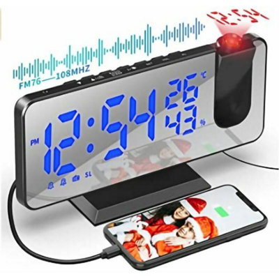 Ceiling Projector Alarm Clock Radio Alarm Clock Ceiling Projection with ...