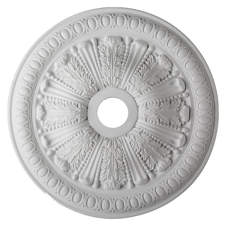 Ceiling Rose Francesca Lightweight Resin Mould Easy to Fix 71cm Diameter Paintable | DIY at B&Q