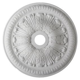 Ceiling Rose Francesca Lightweight Resin Mould Easy to Fix 71cm Diameter Paintable