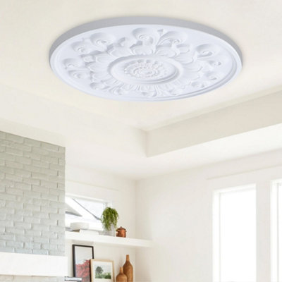 Ceiling Rose Polyurethane Grace and Gorgeous Ceiling Medallion 85cm Dia x 3cm T White