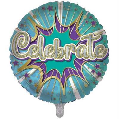 Celebrate Unisex Double Sided 18-inch Foil Balloon