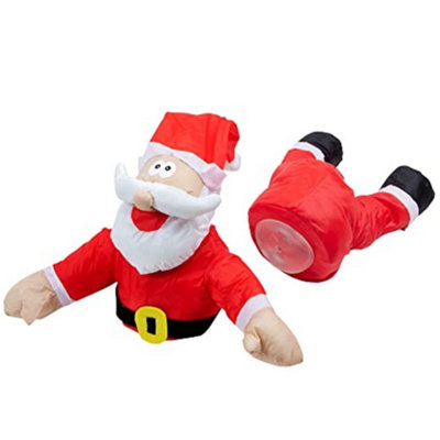Celebright Animated Crashing Reindeer Christmas Decoration – Sound Activated Kicking Legs | Funny Festive Reindeer Looks Like He's Crashed Through Your Window | Hilarious Xmas Novelty Décor Gift