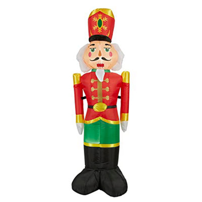 Celebright Christmas Inflatable Nutcracker - Outdoor/Indoor Bright LED Light Up Porch Decoration - Built in Air Compressor - 120cm Price Comparisons | Compare The Build
