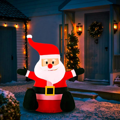 Celebright Christmas Inflatable Santa - Outdoor/Indoor Bright LED Light ...