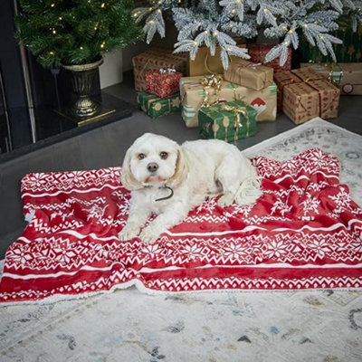 Celebright Christmas Pet Blanket - Luxury Plush Fleece Throw for