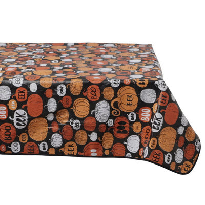 Celebright Halloween Celebration PVC Tablecloth - 52x90in - Pumpkin Party