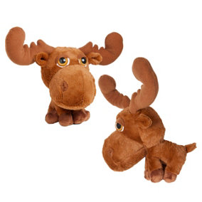 Celebright Plush Reindeer - Pack of 2 Soft Plush Toys - Cuddly & Cosy Perfect for Playtime and Cuddling