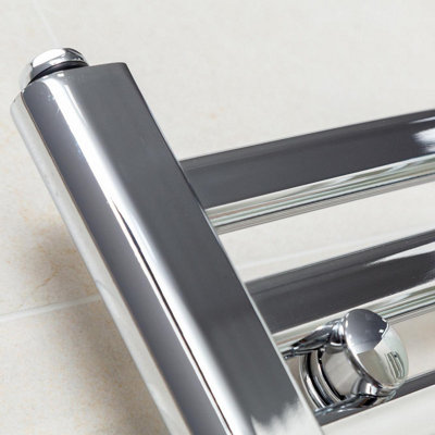 Celeste Chrome Heated Towel Rail - 770x500mm - 3