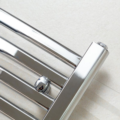 Celeste Chrome Heated Towel Rail - 770x500mm - 5