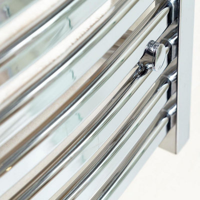 Celeste Chrome Heated Towel Rail - 770x500mm - 6